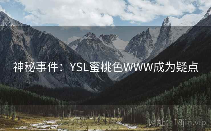 神秘事件：YSL蜜桃色WWW成为疑点